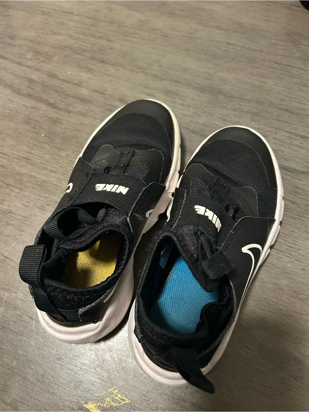 Nike Kids Black and White Slip-On Sneakers